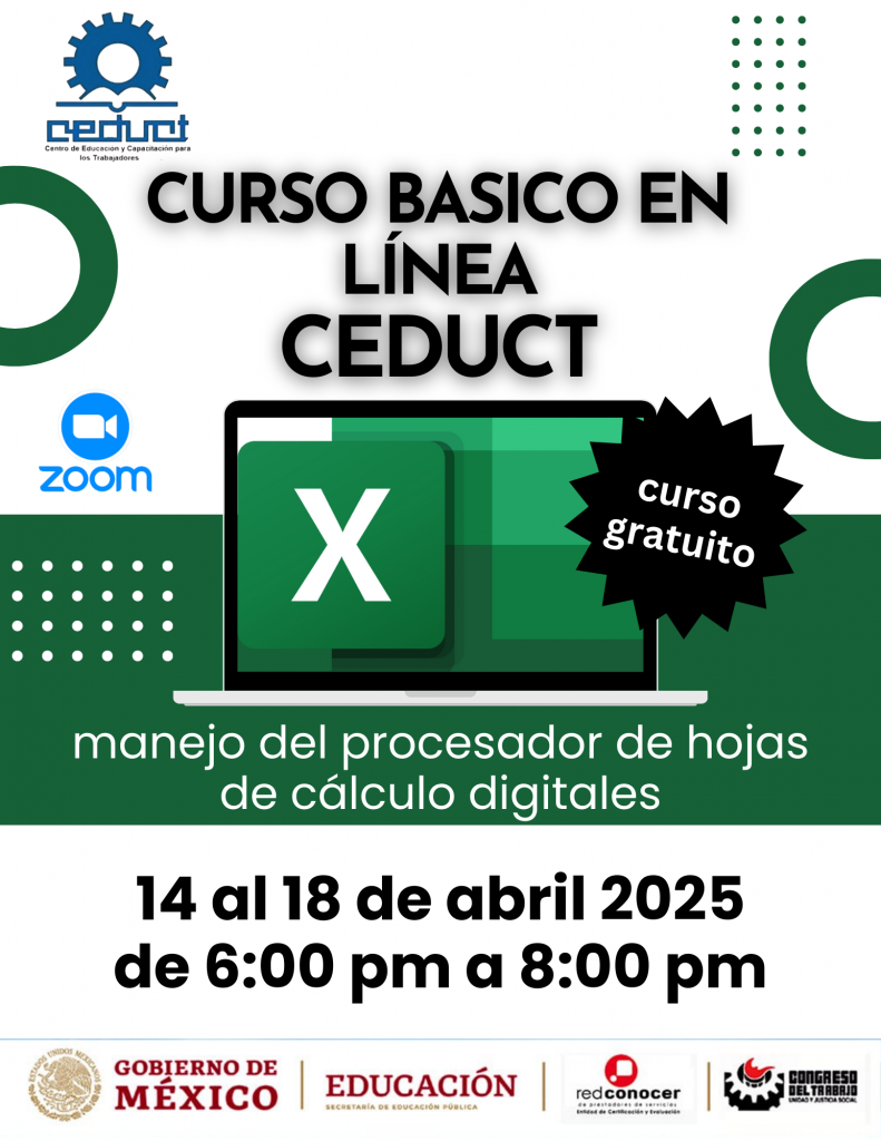 curso basico excel abril 2025